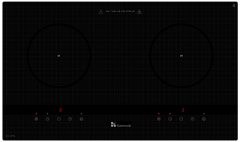 Garwoods 樂思 EC-2976 嵌入式雙頭電磁爐 (20A)