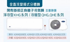 Carrier 開利 42KHG009DS 1匹-全直流變頻式分體機 [淨冷型]