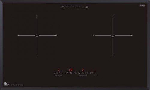 Garwoods 樂思 EC-2968 嵌入式雙頭電磁爐 (拉絲鉛灰玻璃)